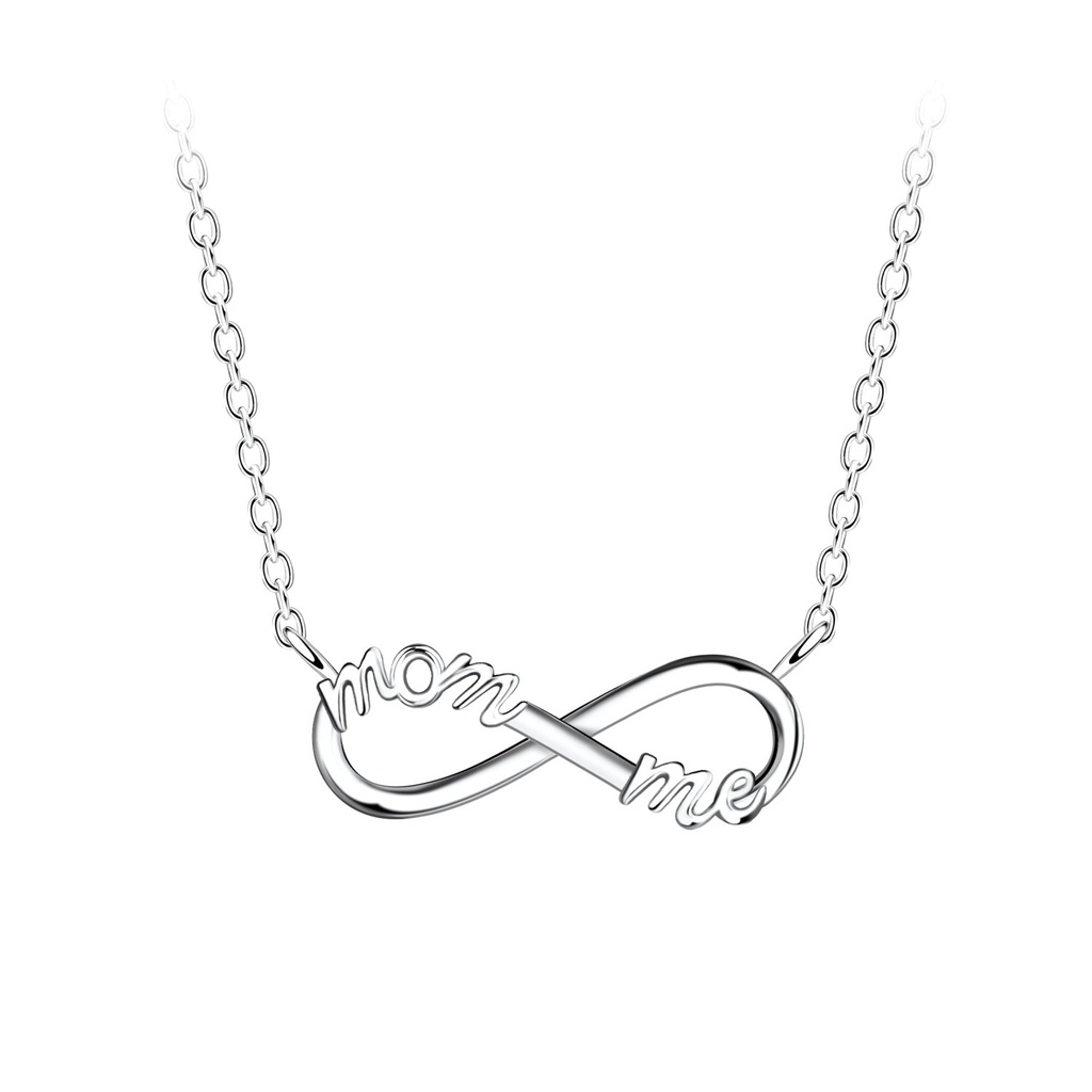 [10033041] Collier infini maman et moi en argent