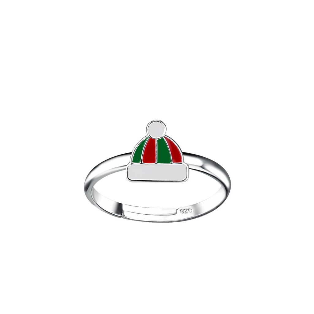 [10030870] Bague réglable chapeau en argent