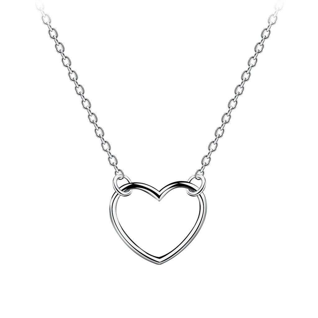 Collier cœur en argent