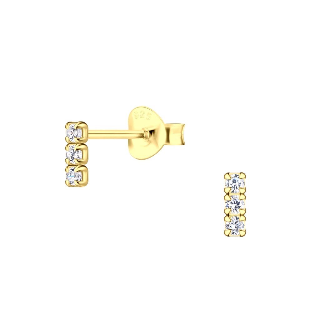 Puces d'oreilles barre en argent