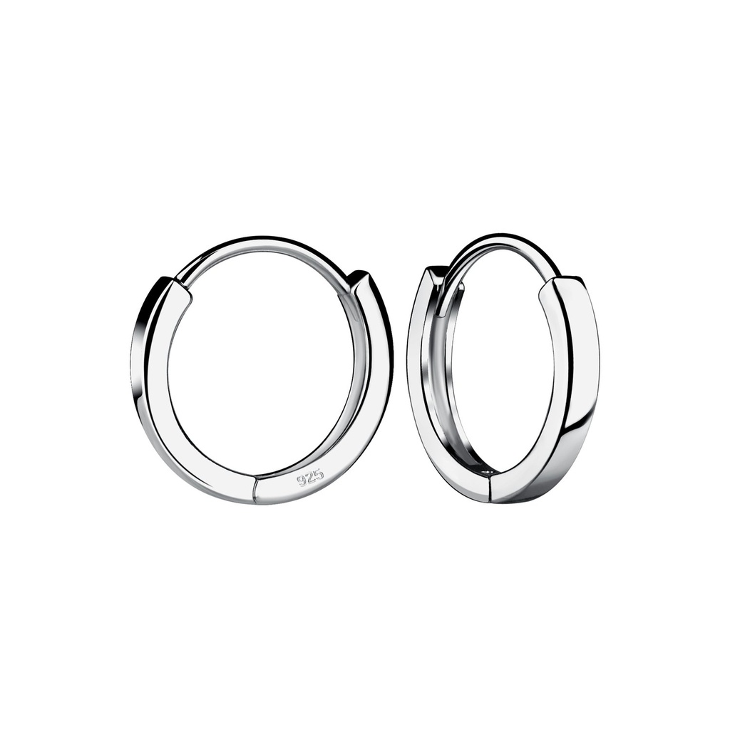 [10032916] Créoles huggie en argent 13 mm