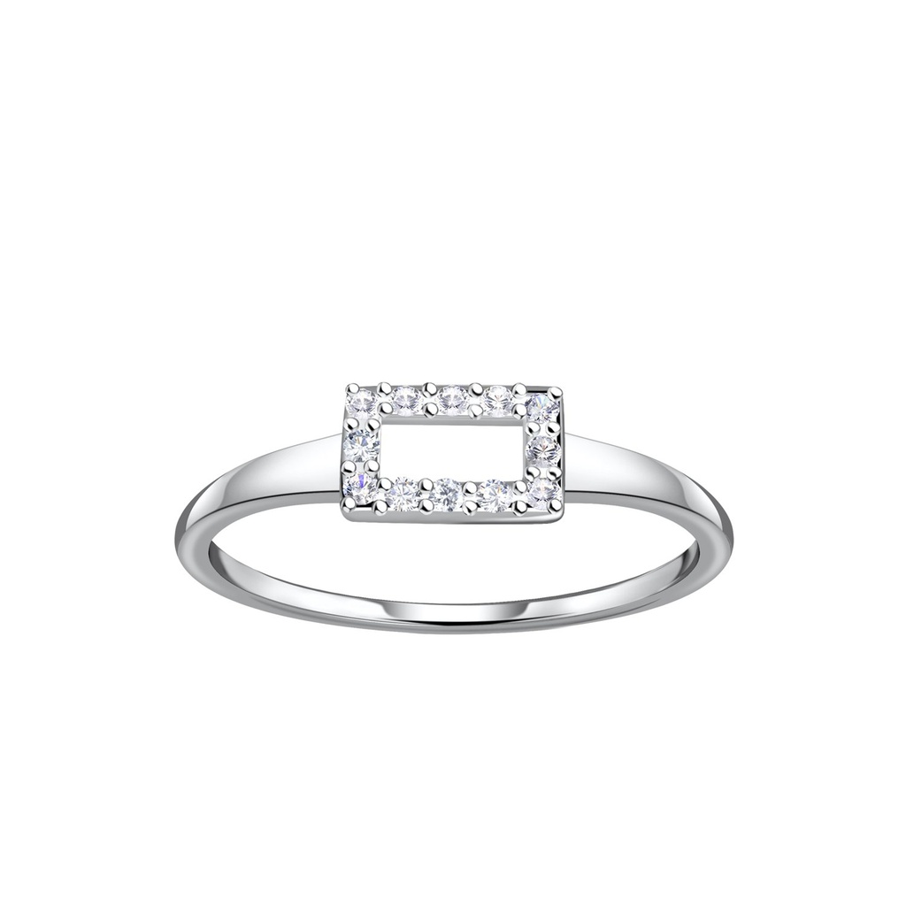 Silver Rectangle Ring