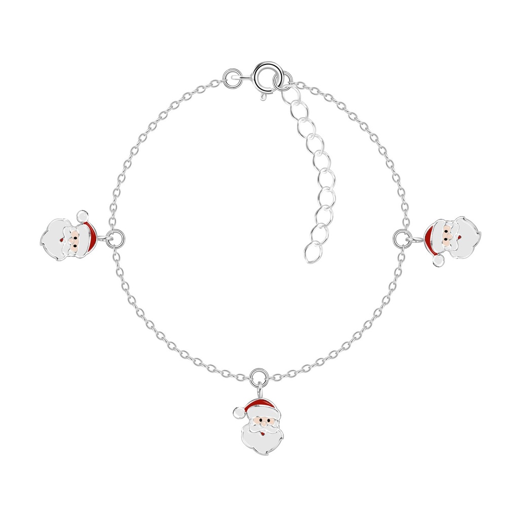 Silver Santa Claus Bracelet