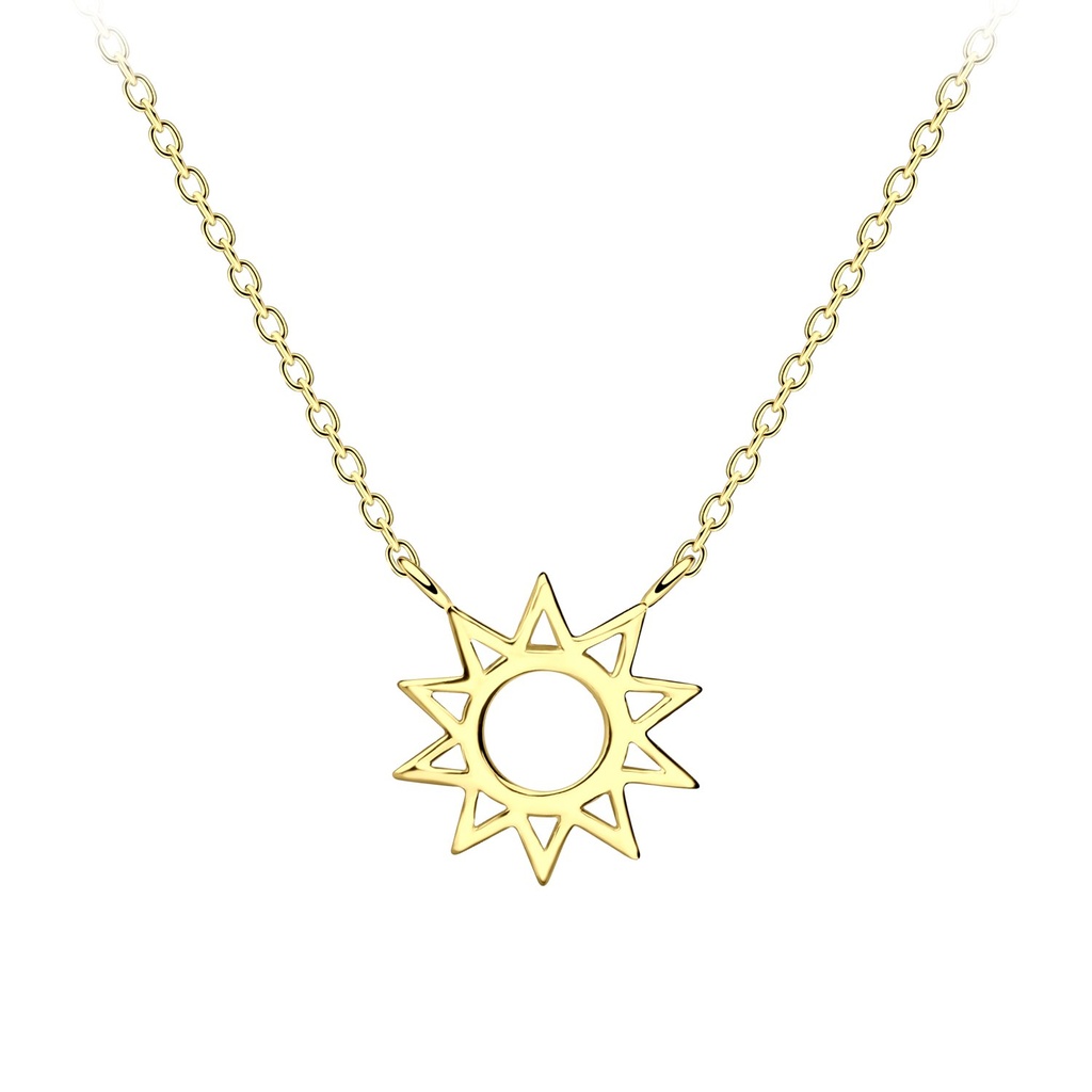 Collier soleil en argent
