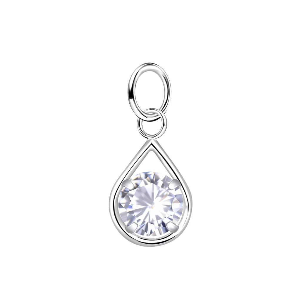 Pendentif goutte en argent