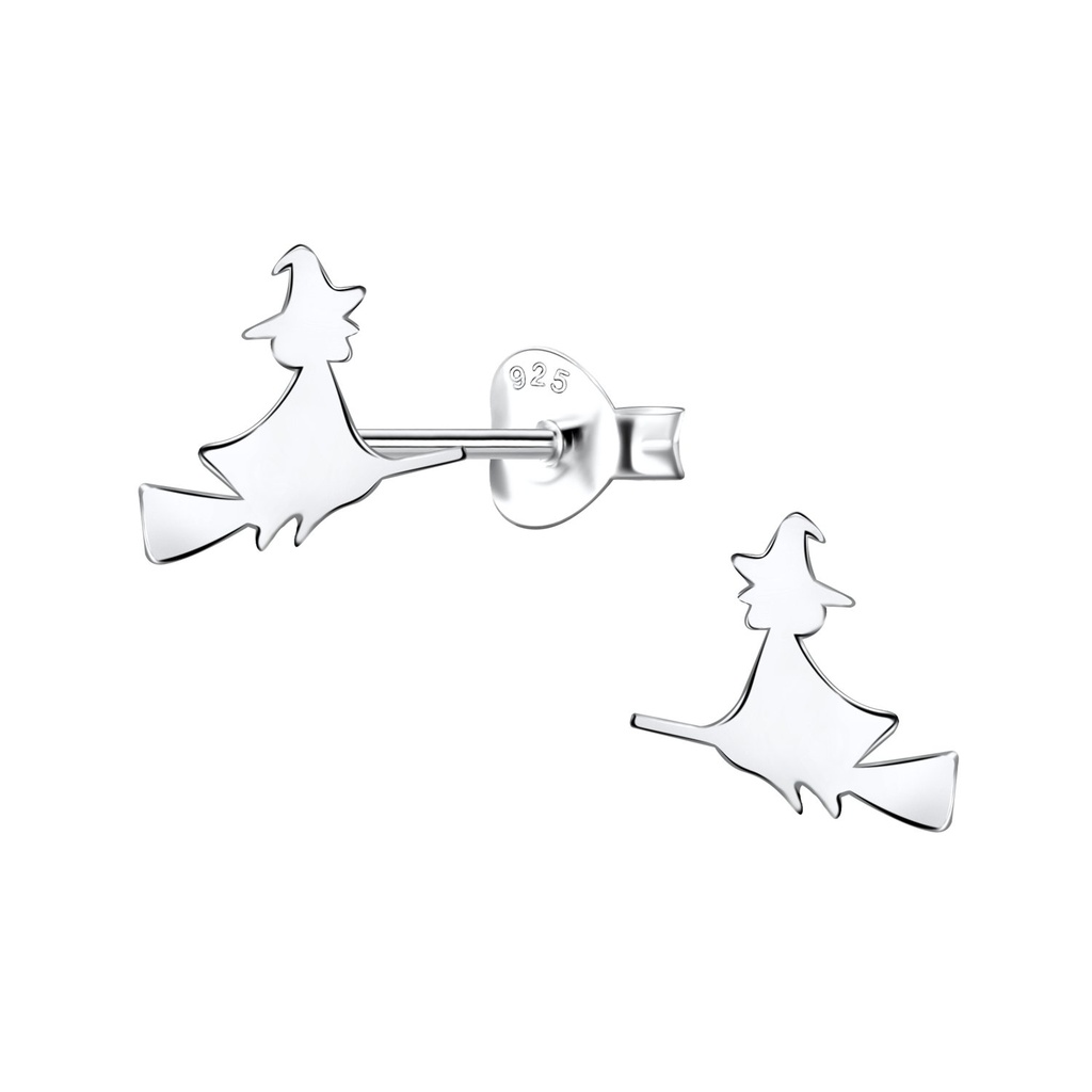 Puces d'oreilles sorcière en argent