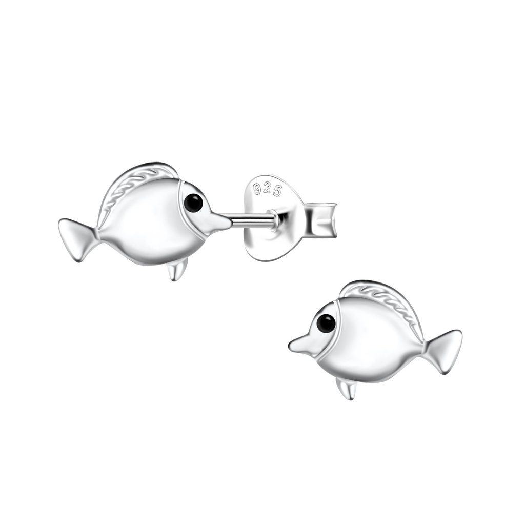 Puces d'oreilles poisson en argent