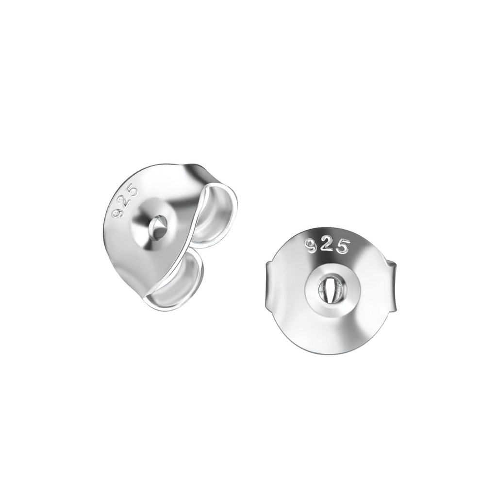 [10032535] Grands fermoirs papillon en argent, lot de 10 paires