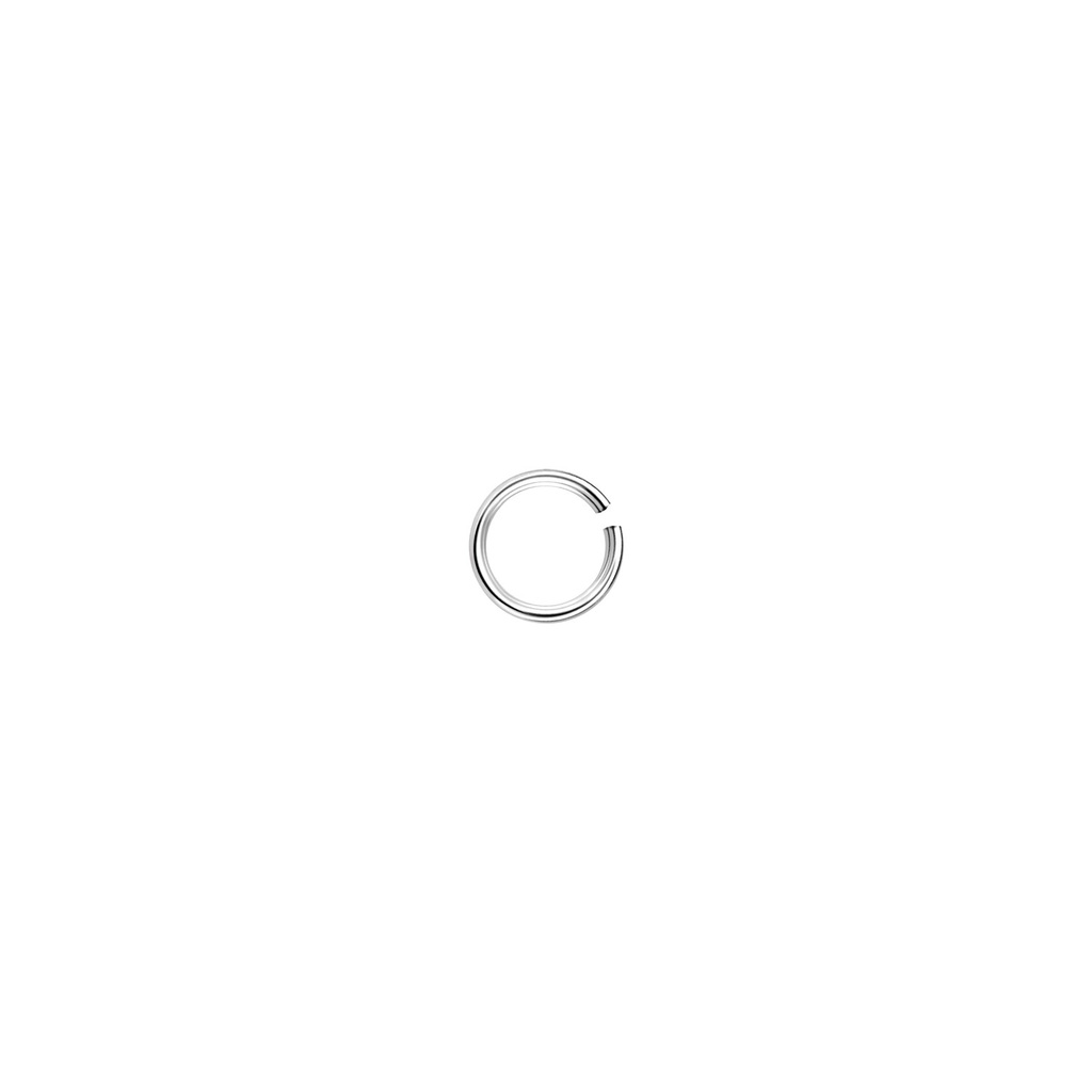 [10032564] Anneau ouvert en argent 4 mm, lot de 50 pièces