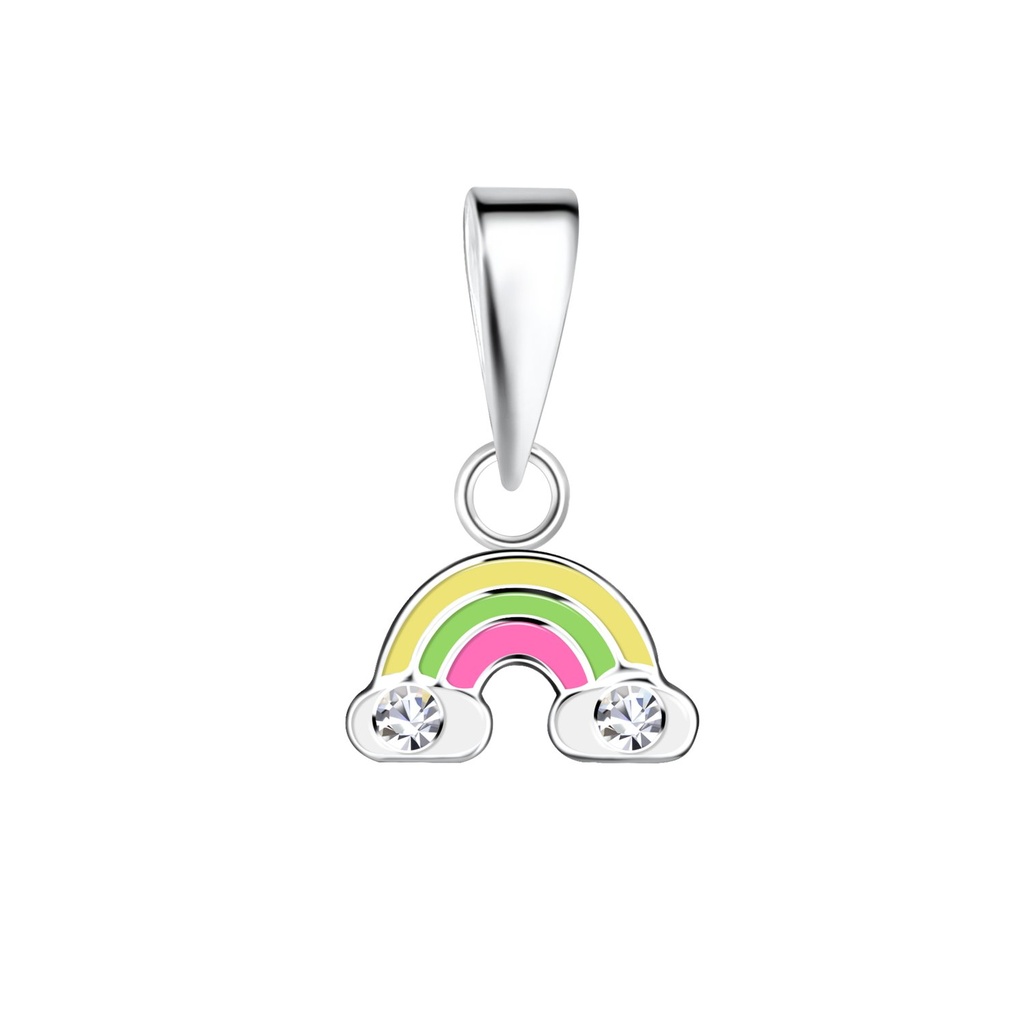 [10032147] Pendentif arc-en-ciel en argent