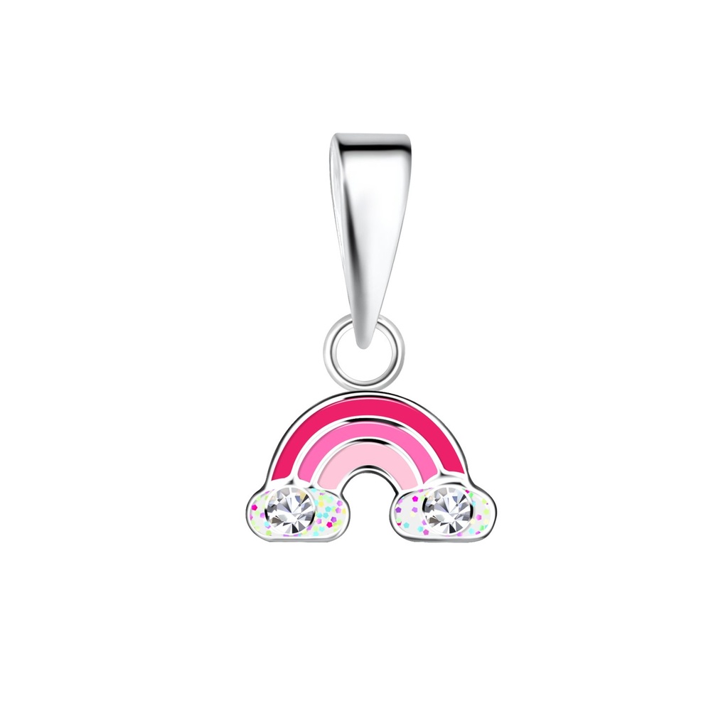 [10032145] Pendentif arc-en-ciel en argent