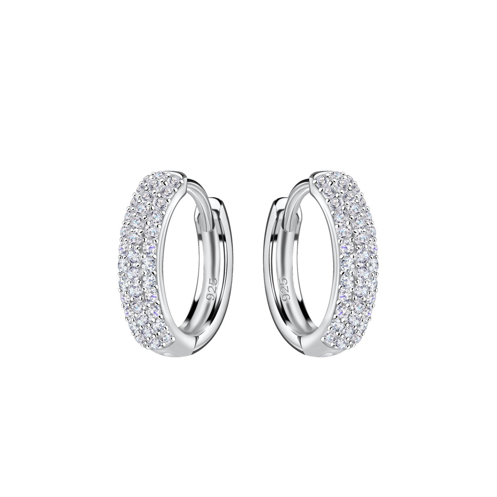 [10032703] Créoles huggie en argent 15 mm