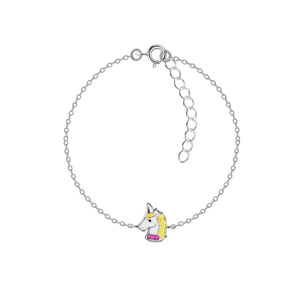 Bracelet licorne en argent