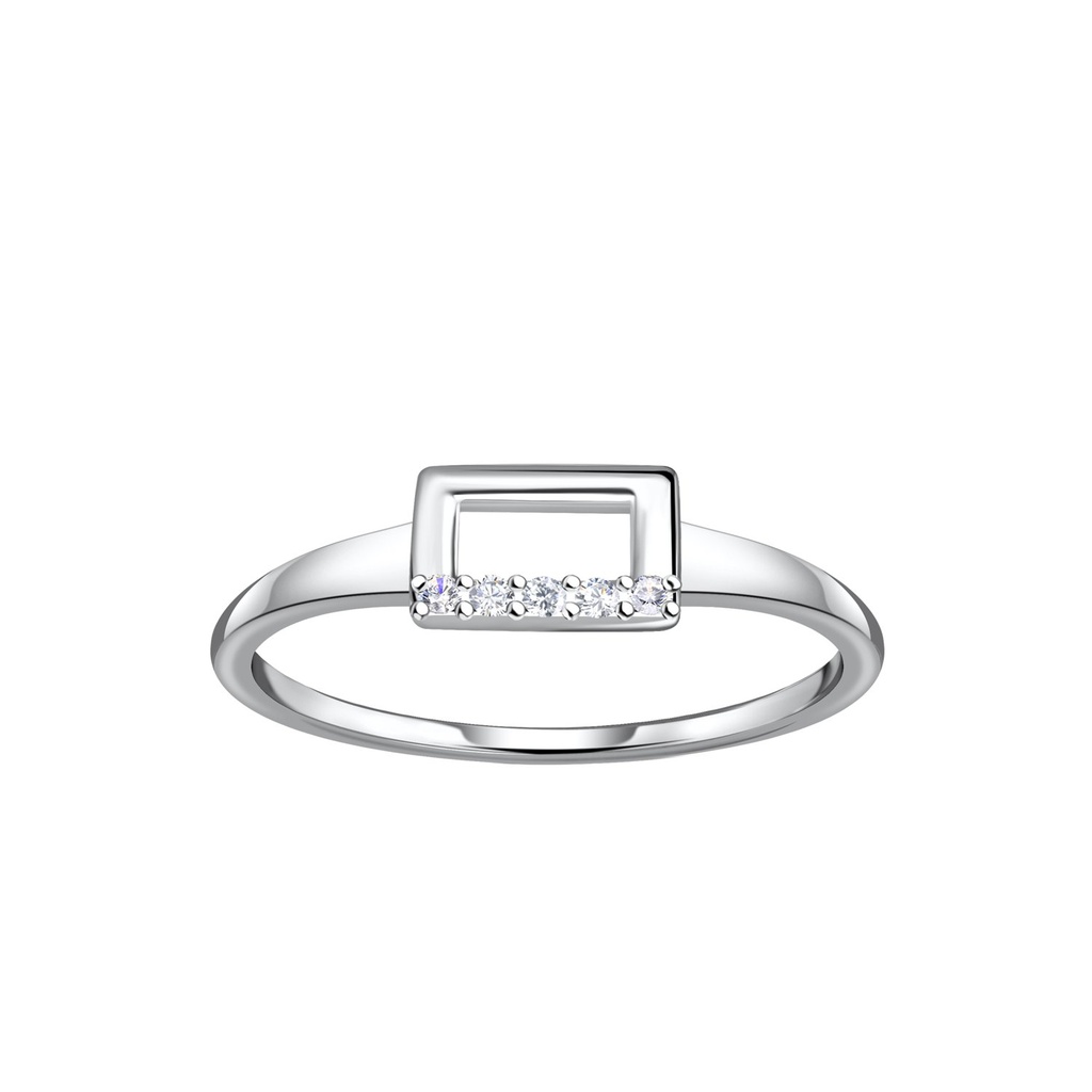 Silver Rectangle Ring
