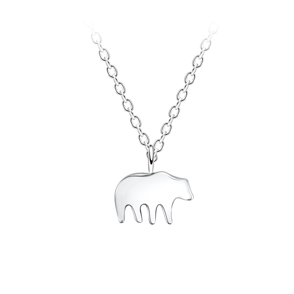 Silver Bear Necklace