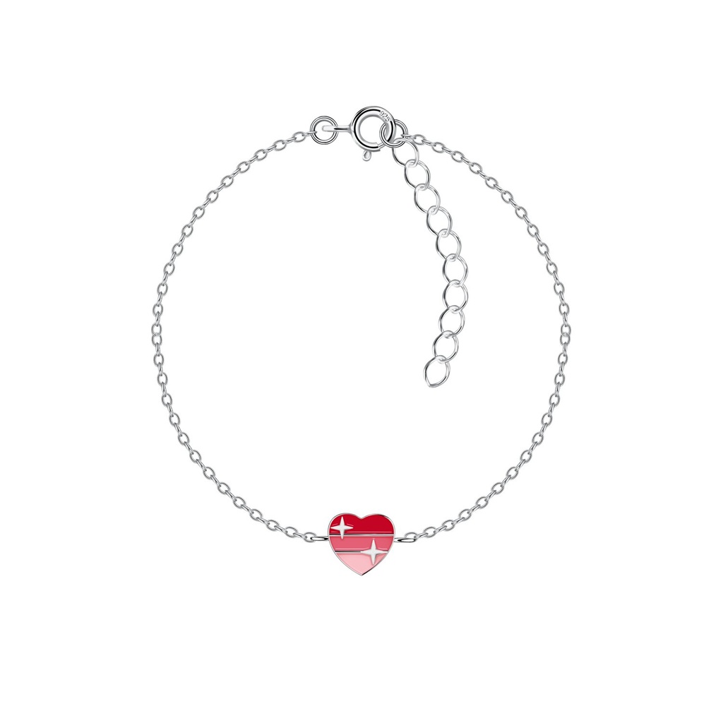 [10031783] Silver Heart Bracelet