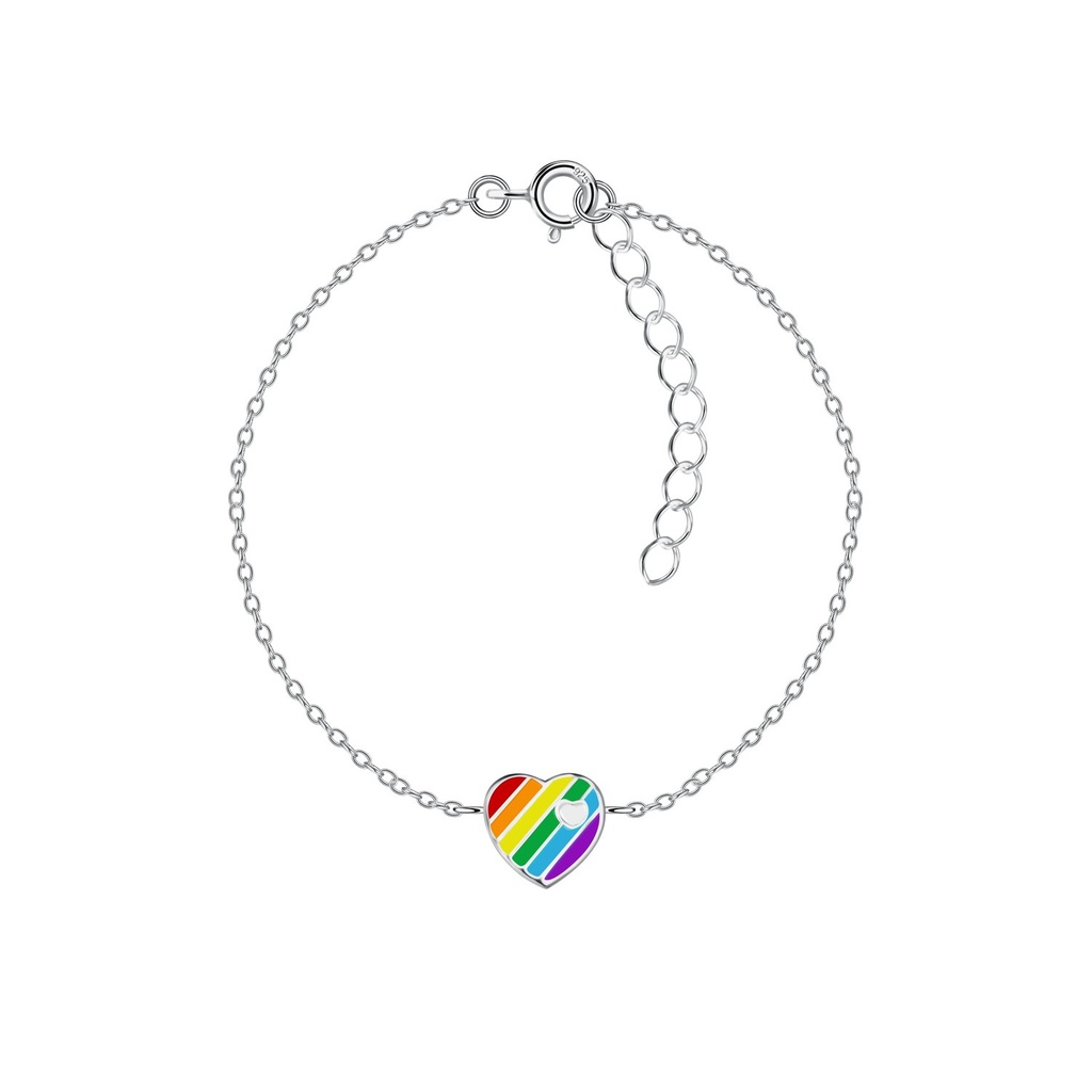 [10031785] Silver Heart Bracelet