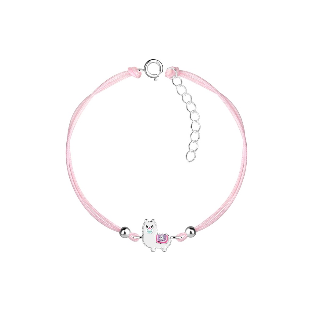 Bracelet cordon alpaga en argent