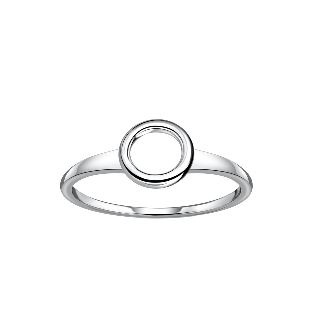 Bague ronde en argent