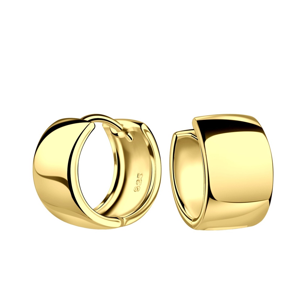 [10031733] Créoles huggie en argent 8x13 mm