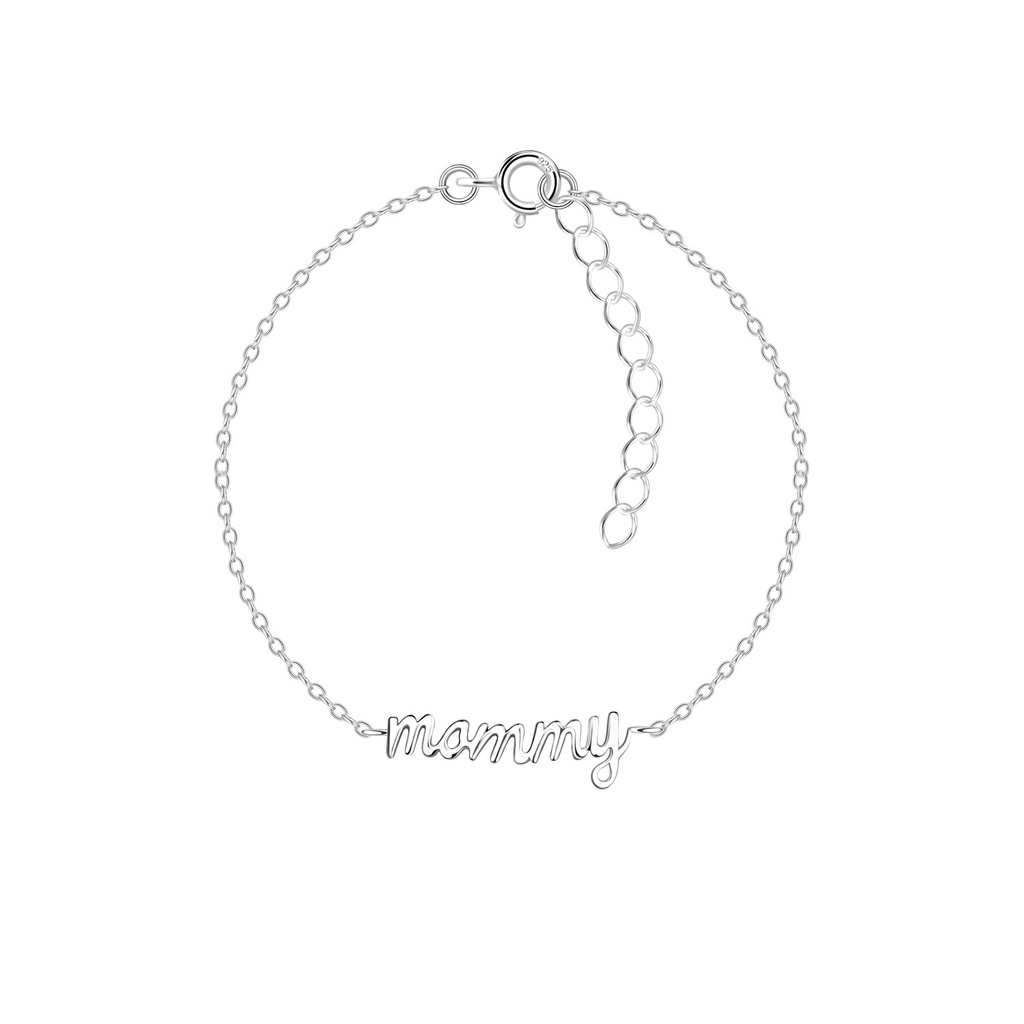 Silver Mommy Bracelet