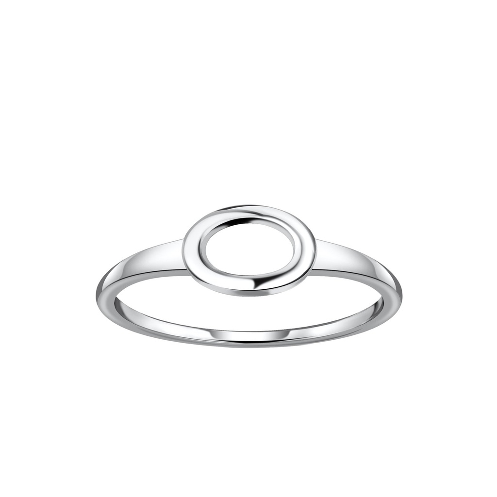 Silver Oval Ring