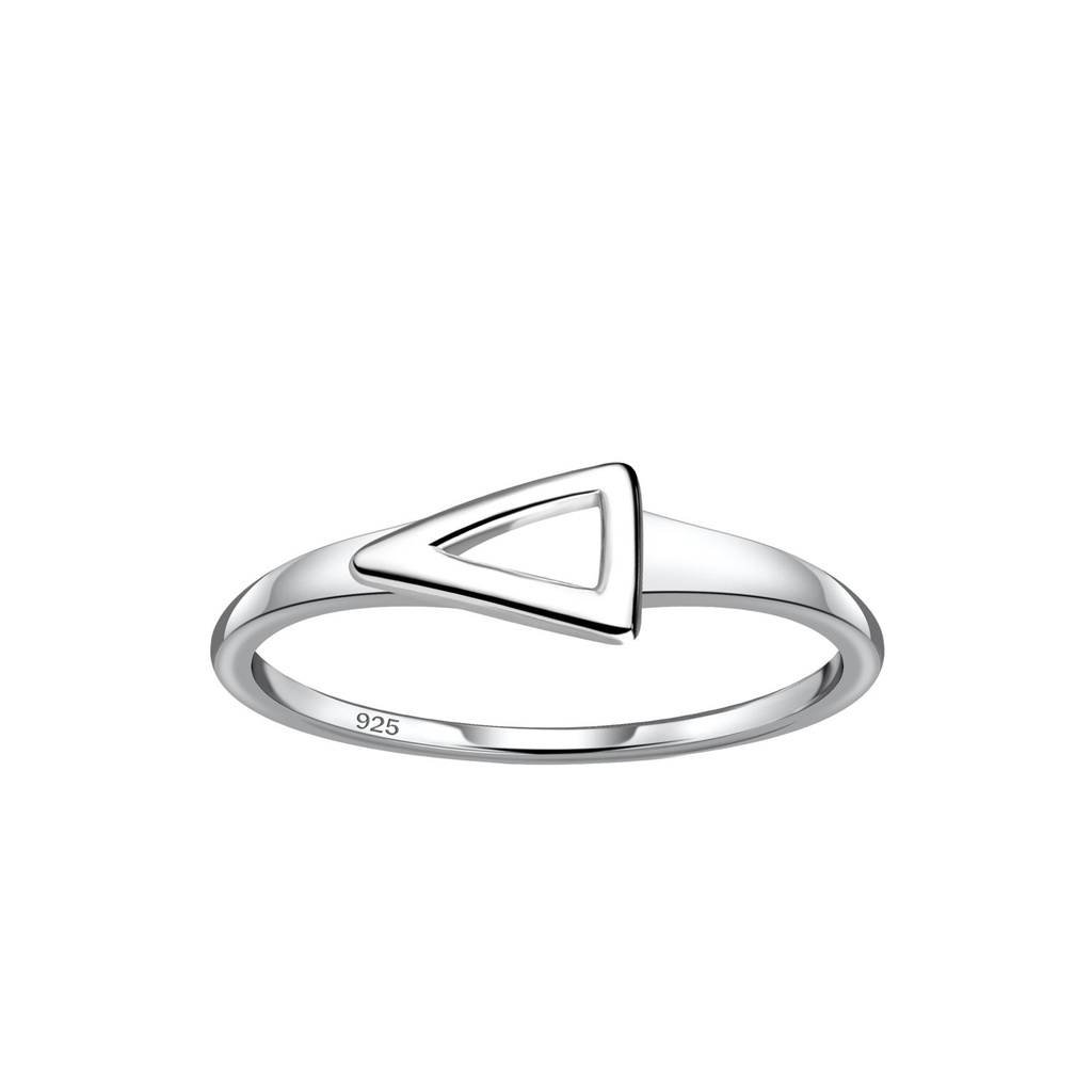 Bague triangle en argent