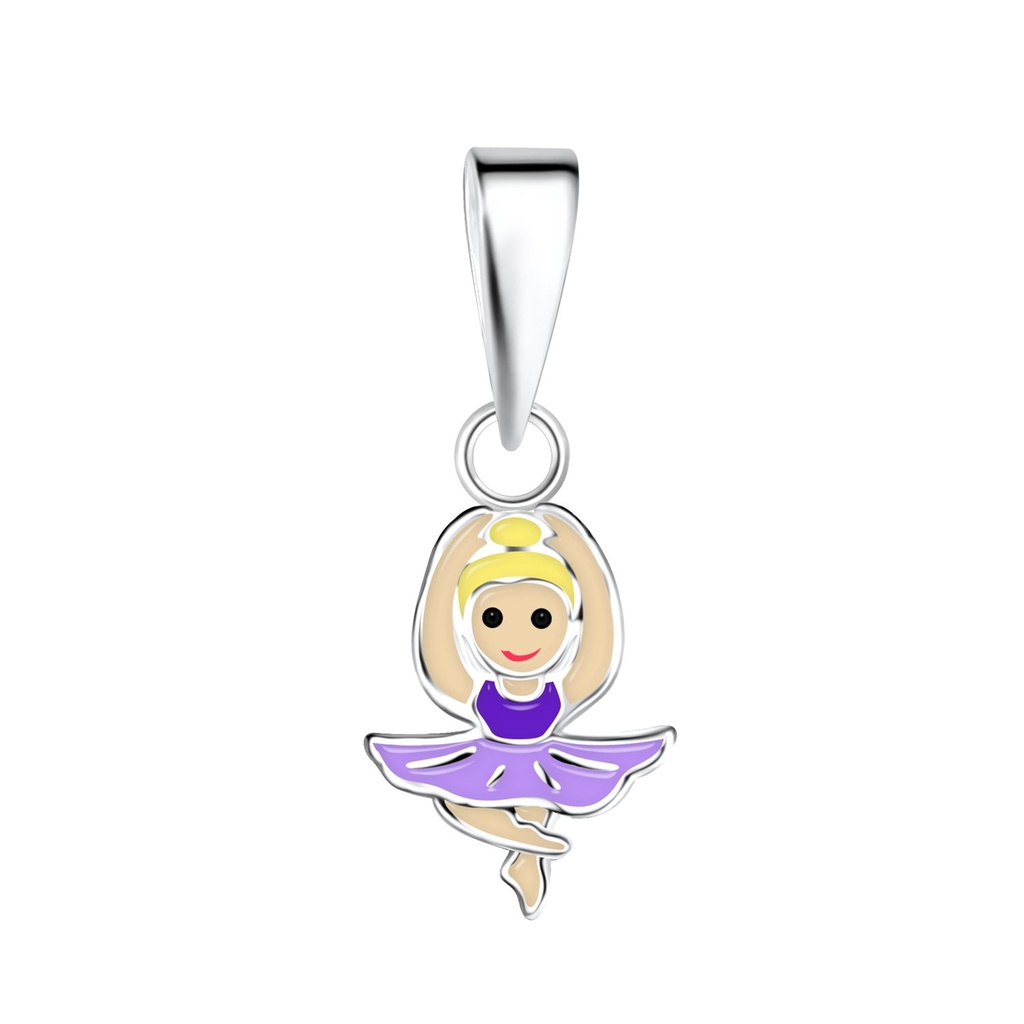Pendentif ballerine en argent