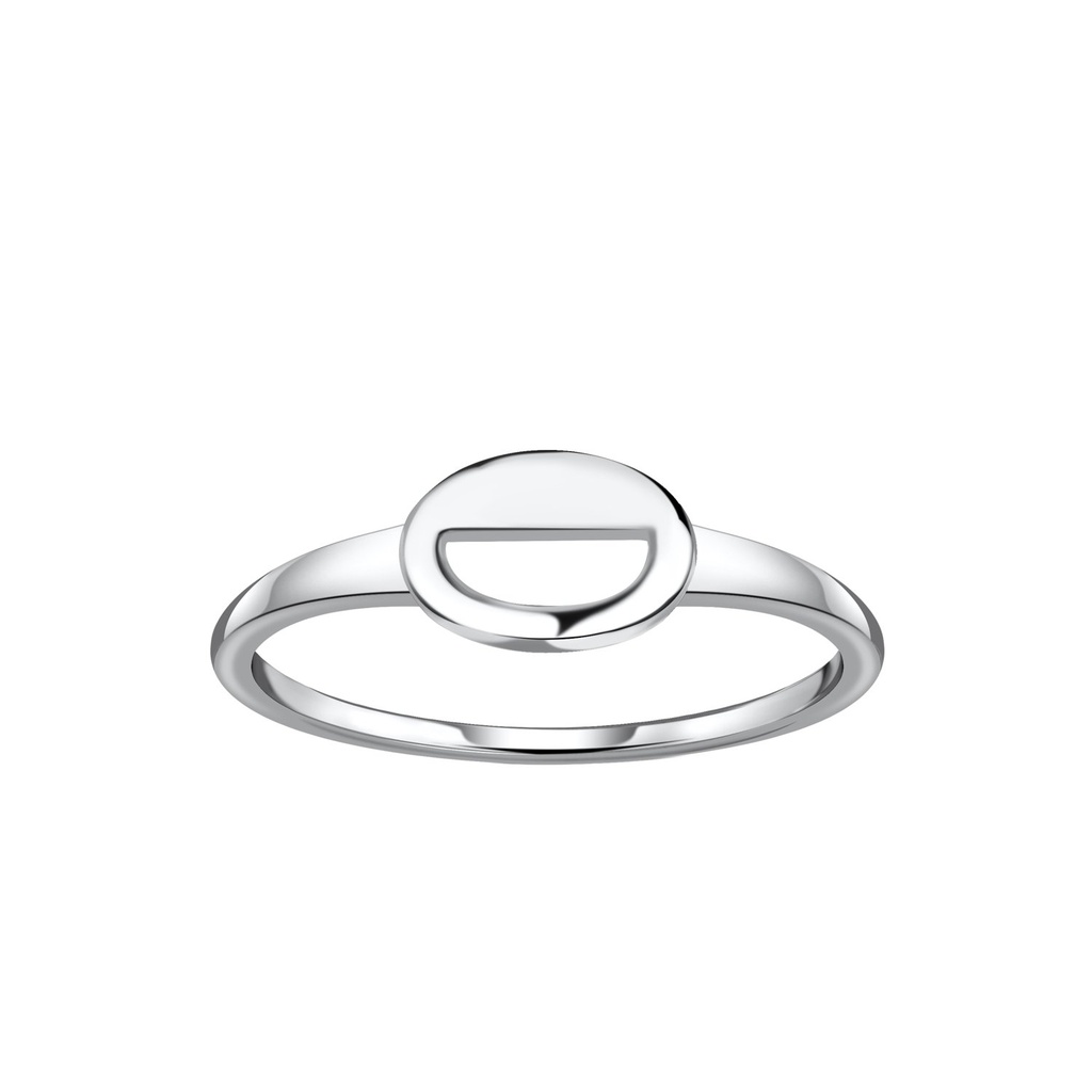 Bague ovale en argent