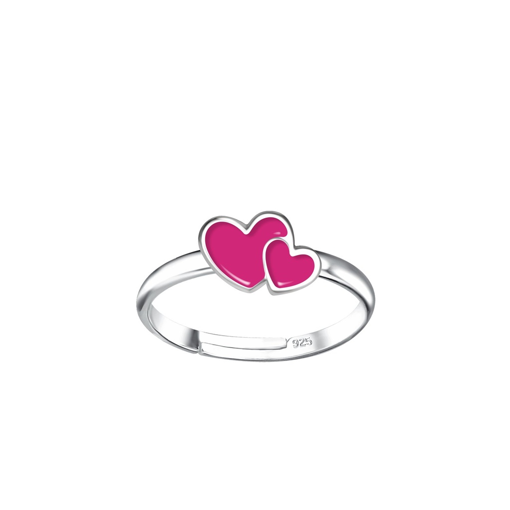 [10031914] Silver Heart Adjustable Ring