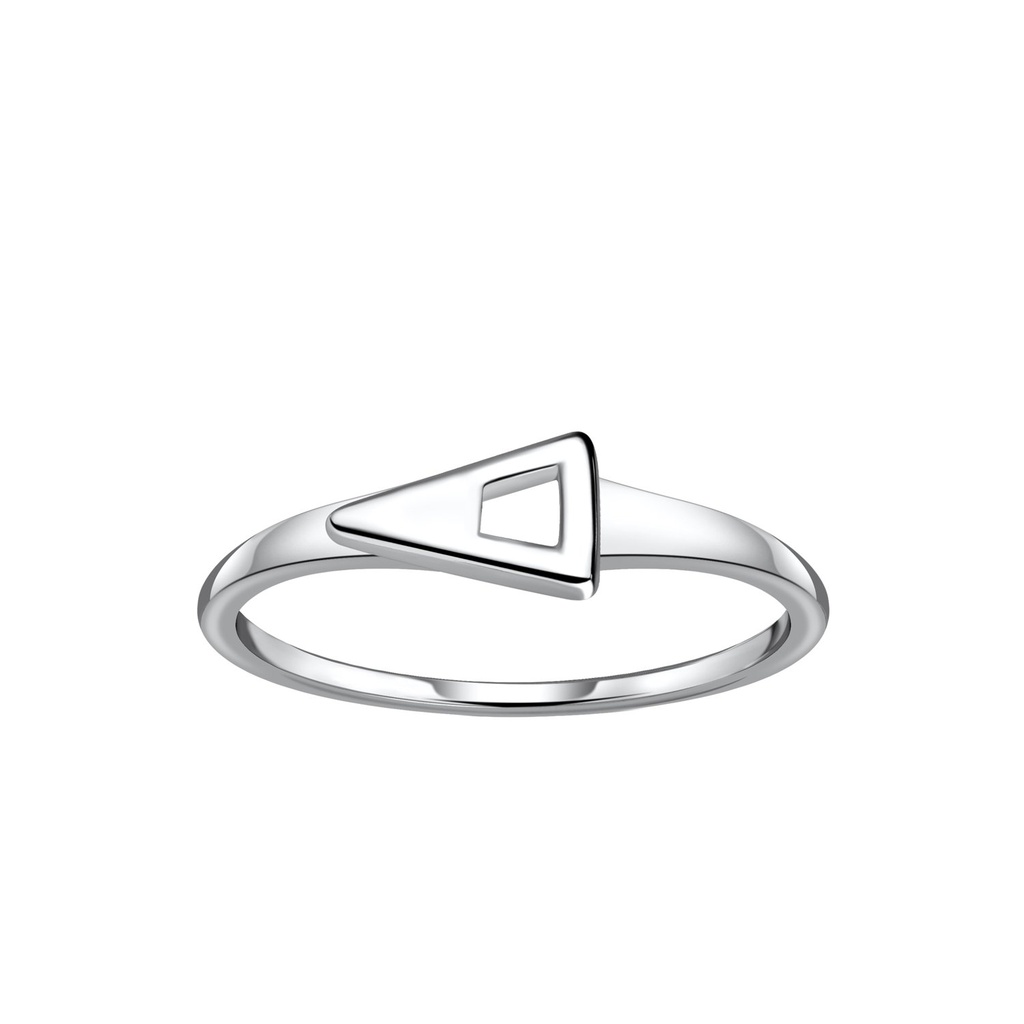 Silver Triangle Ring