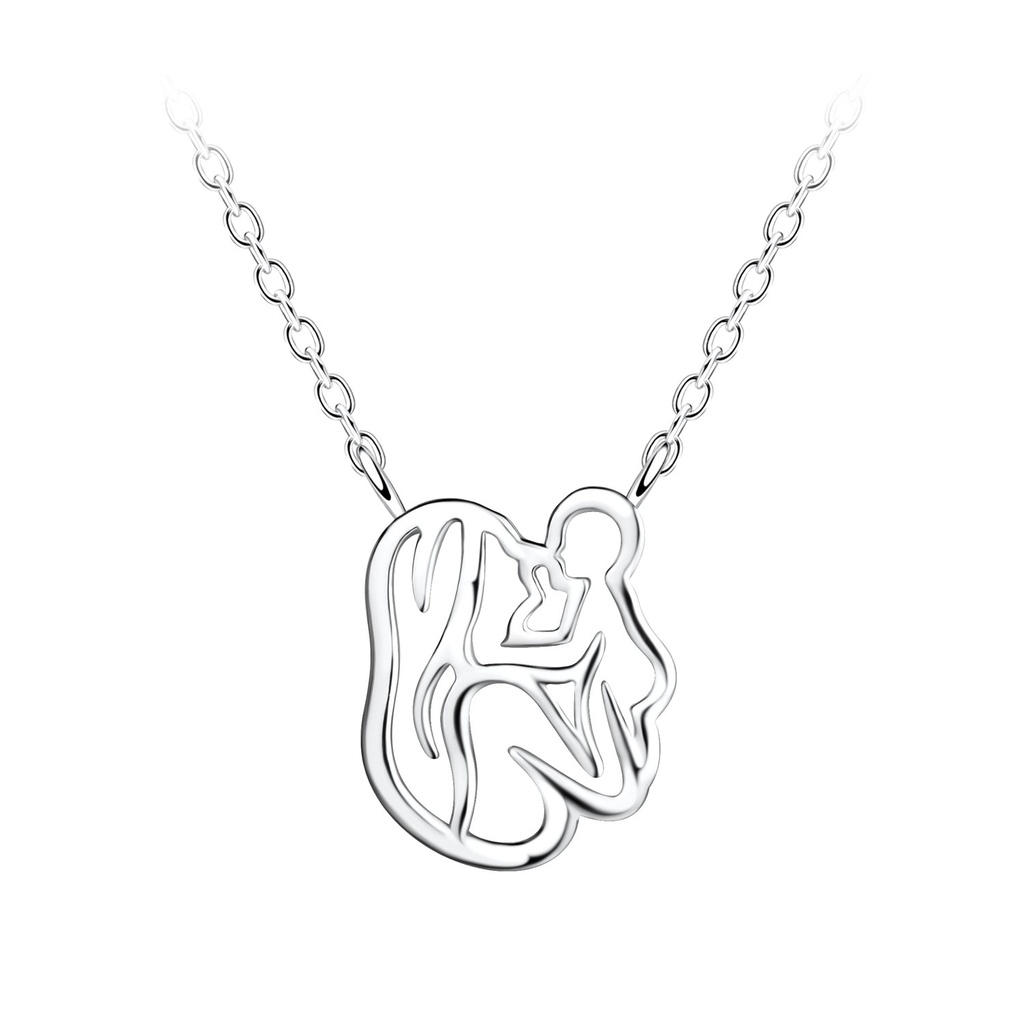 [10032242] Collier maman et bébé en argent
