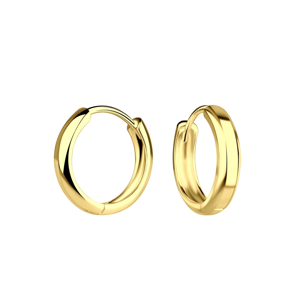 [10029465] 13mm Silver Huggie Earrings