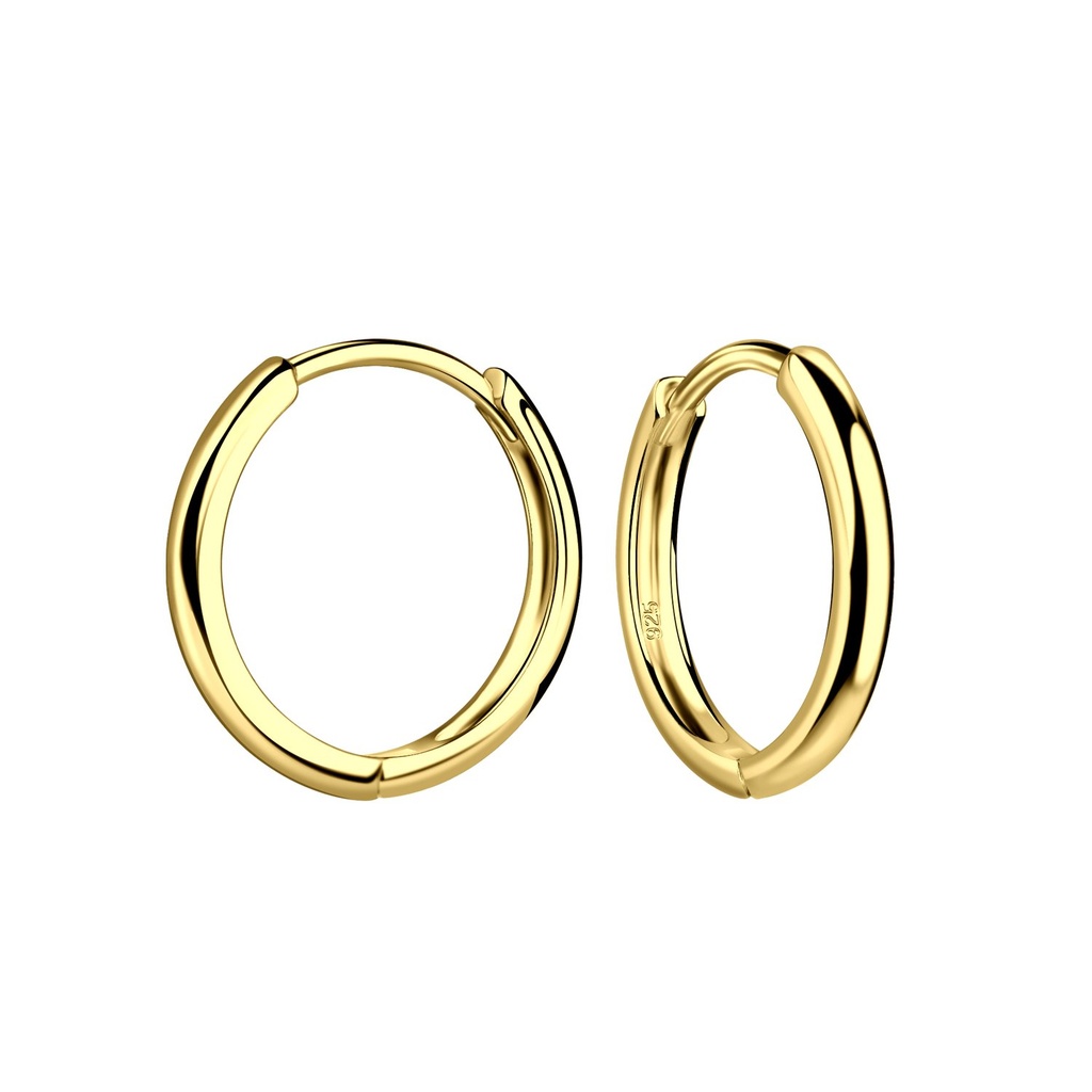Créoles huggie en argent 15 mm