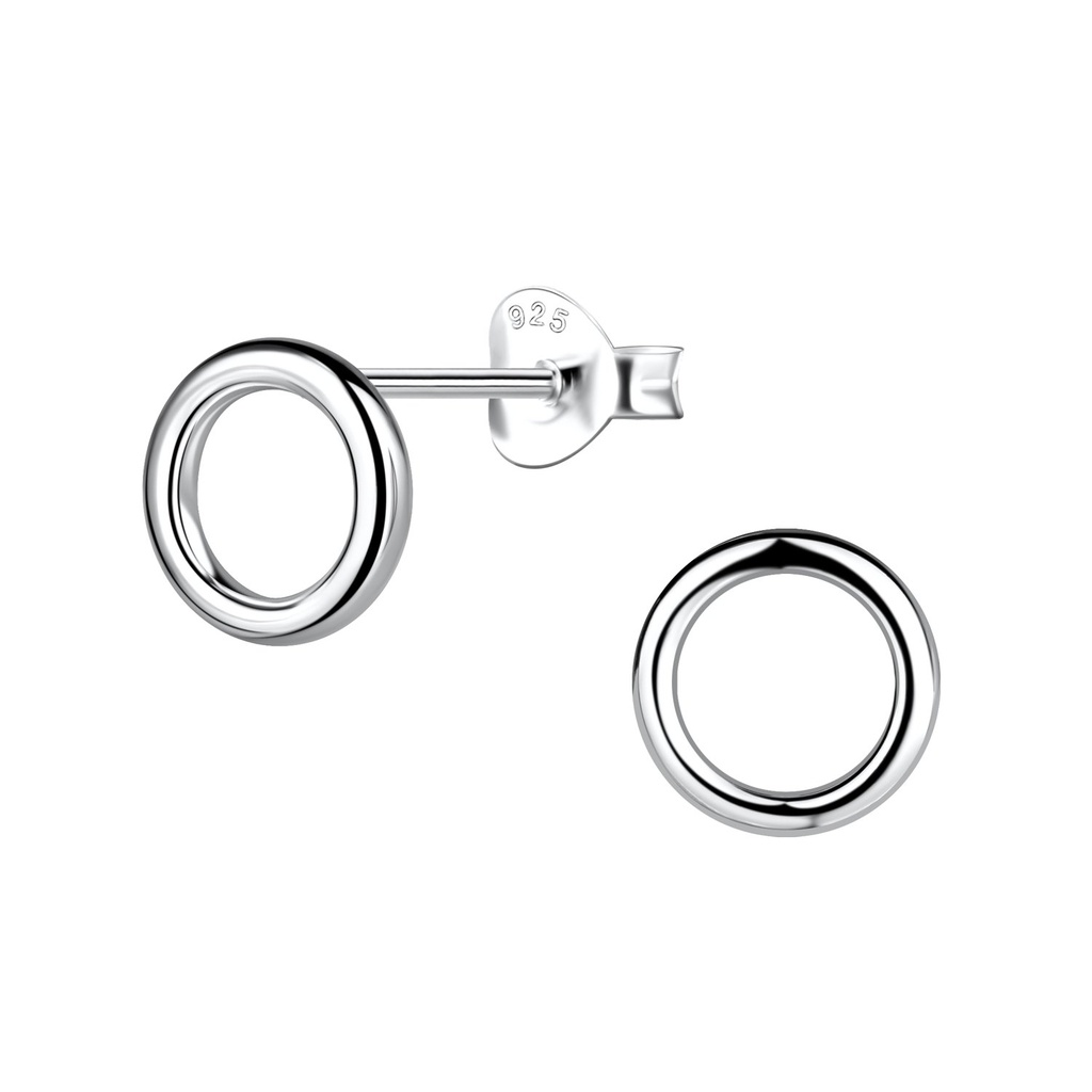 Puces d'oreilles cercle en argent