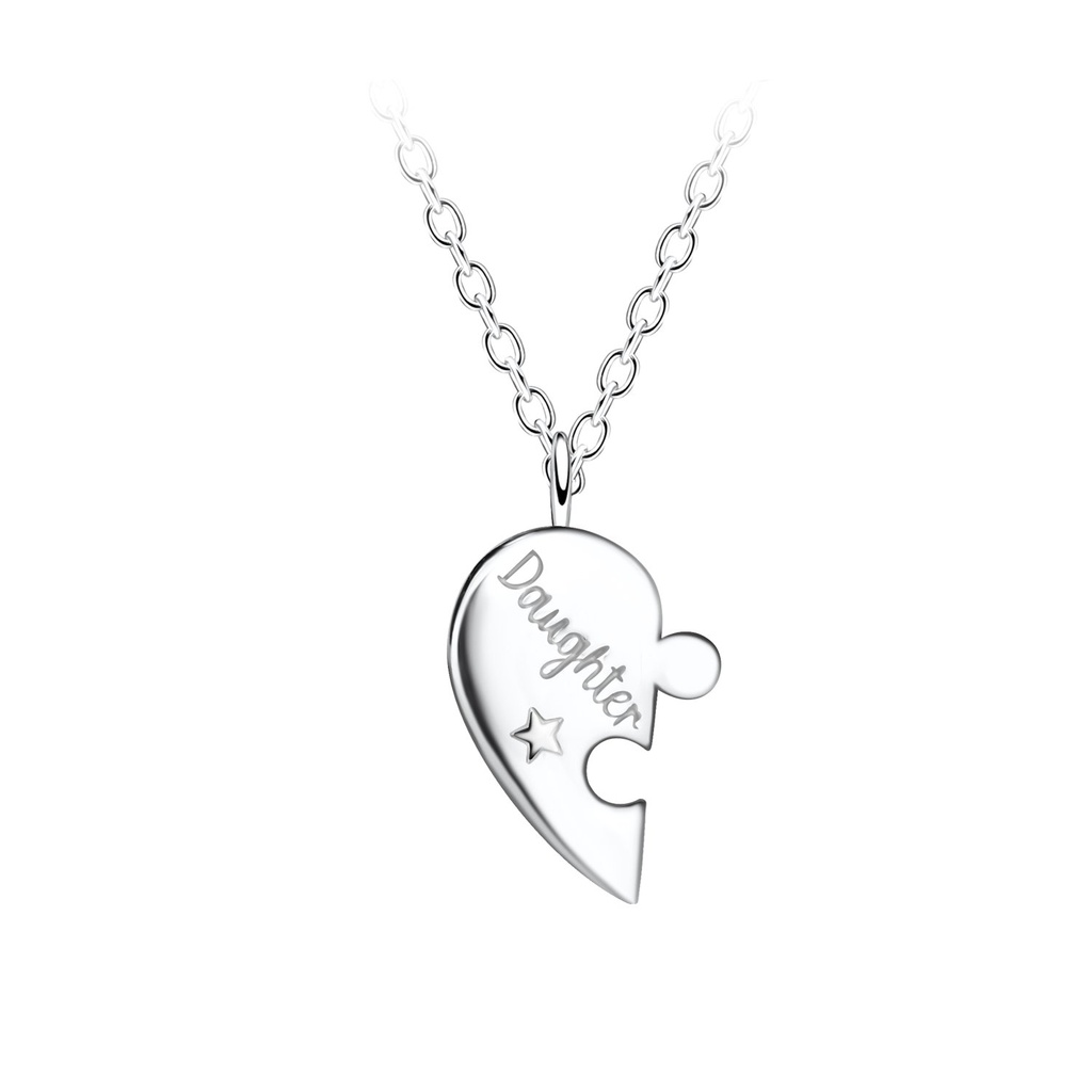 Silver Daughter Heart Necklace