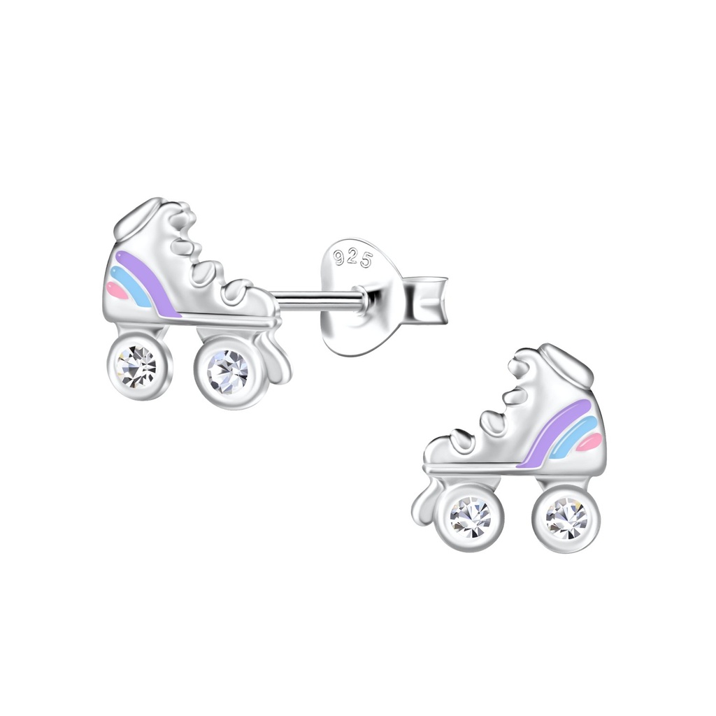 Puces d'oreilles roller en argent