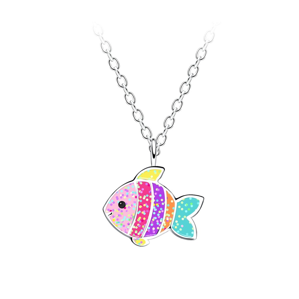 Collier poisson en argent