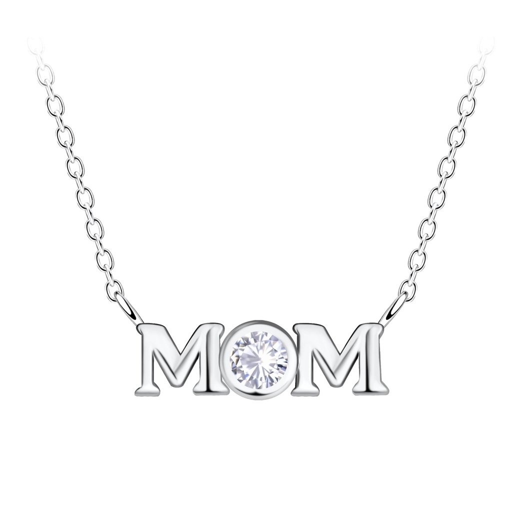 Silver Mom Necklace