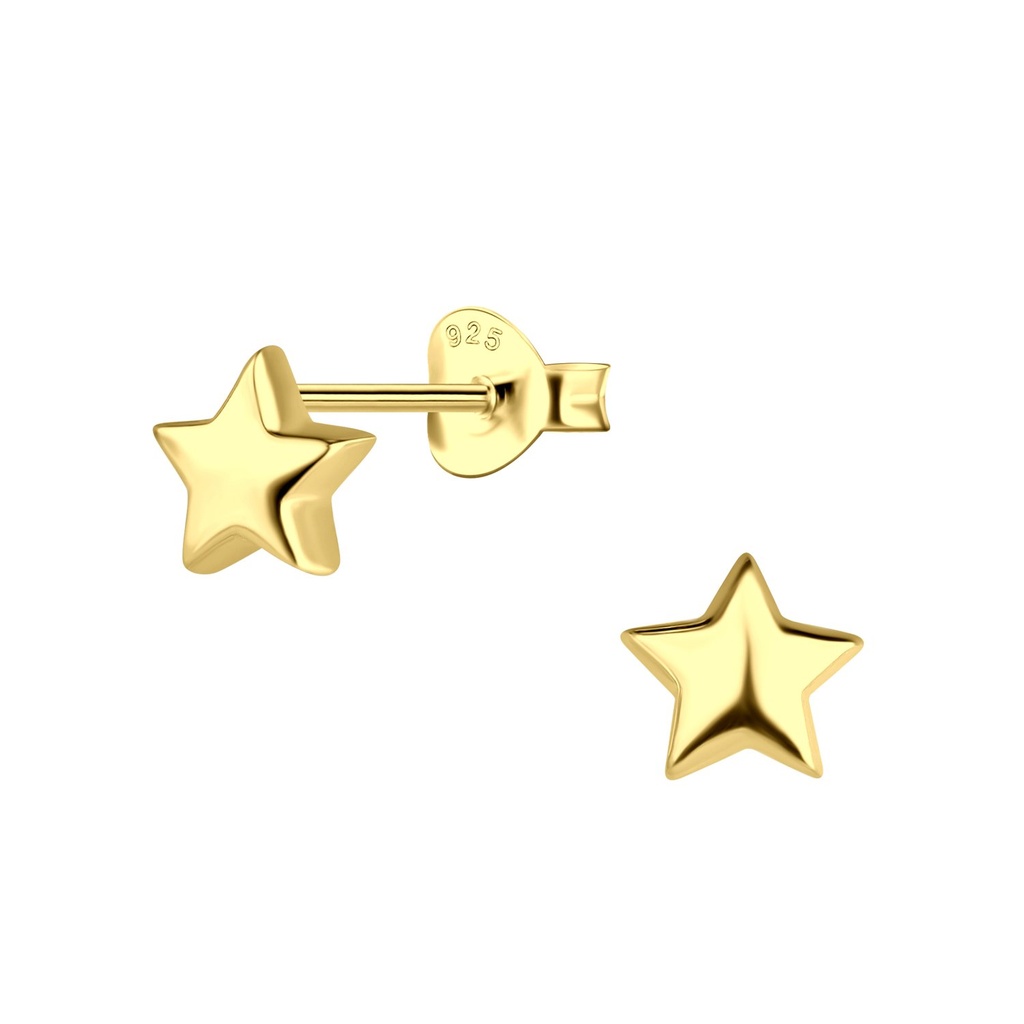 Puces d'oreilles étoile en argent