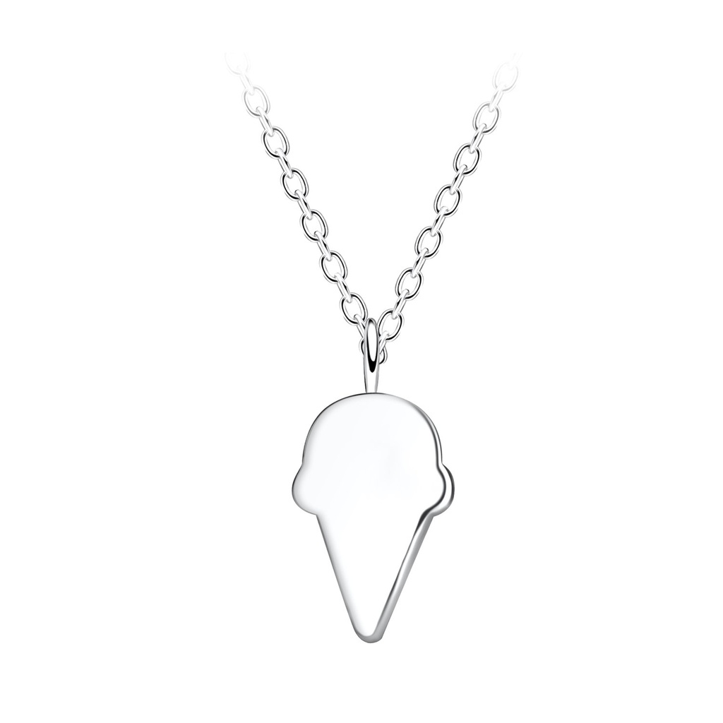 Silver Ice Cream Necklace