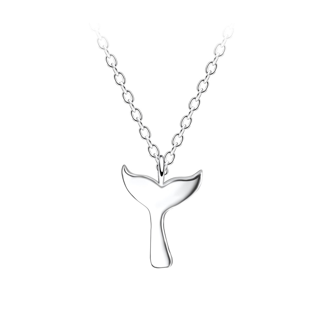 [10021927] Collier queue de baleine en argent