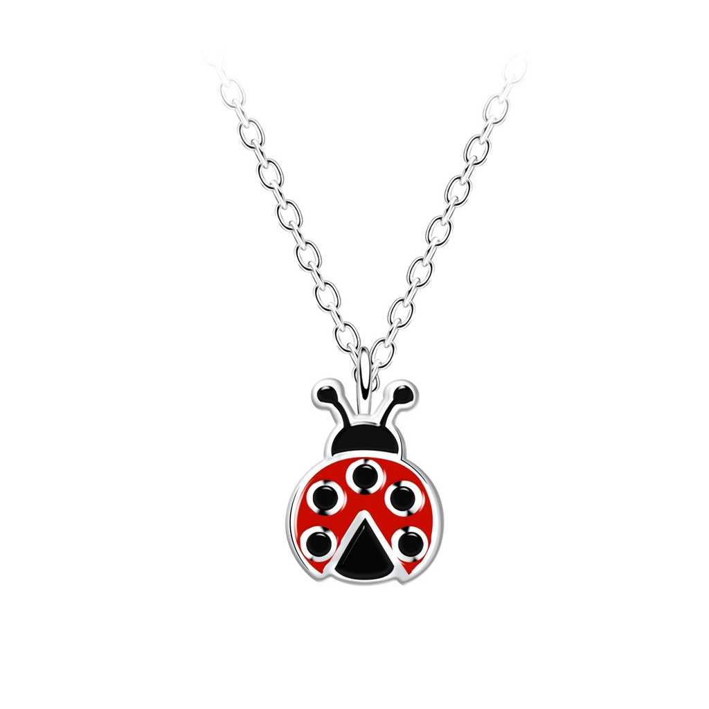 Collier coccinelle en argent