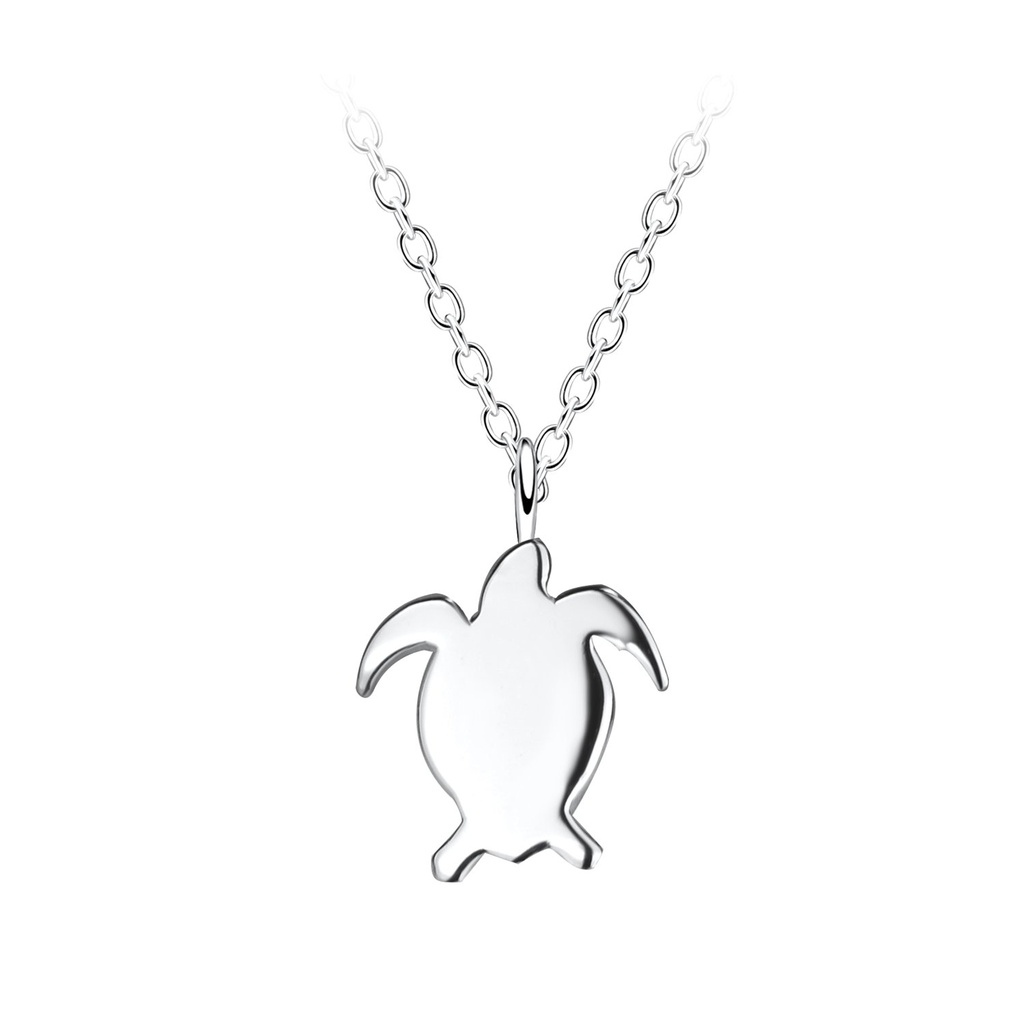 [10021929] Collier tortue en argent