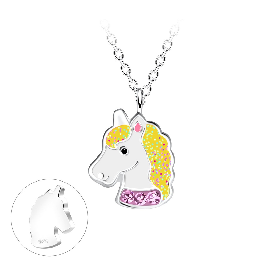 [10028853] Collier licorne en argent
