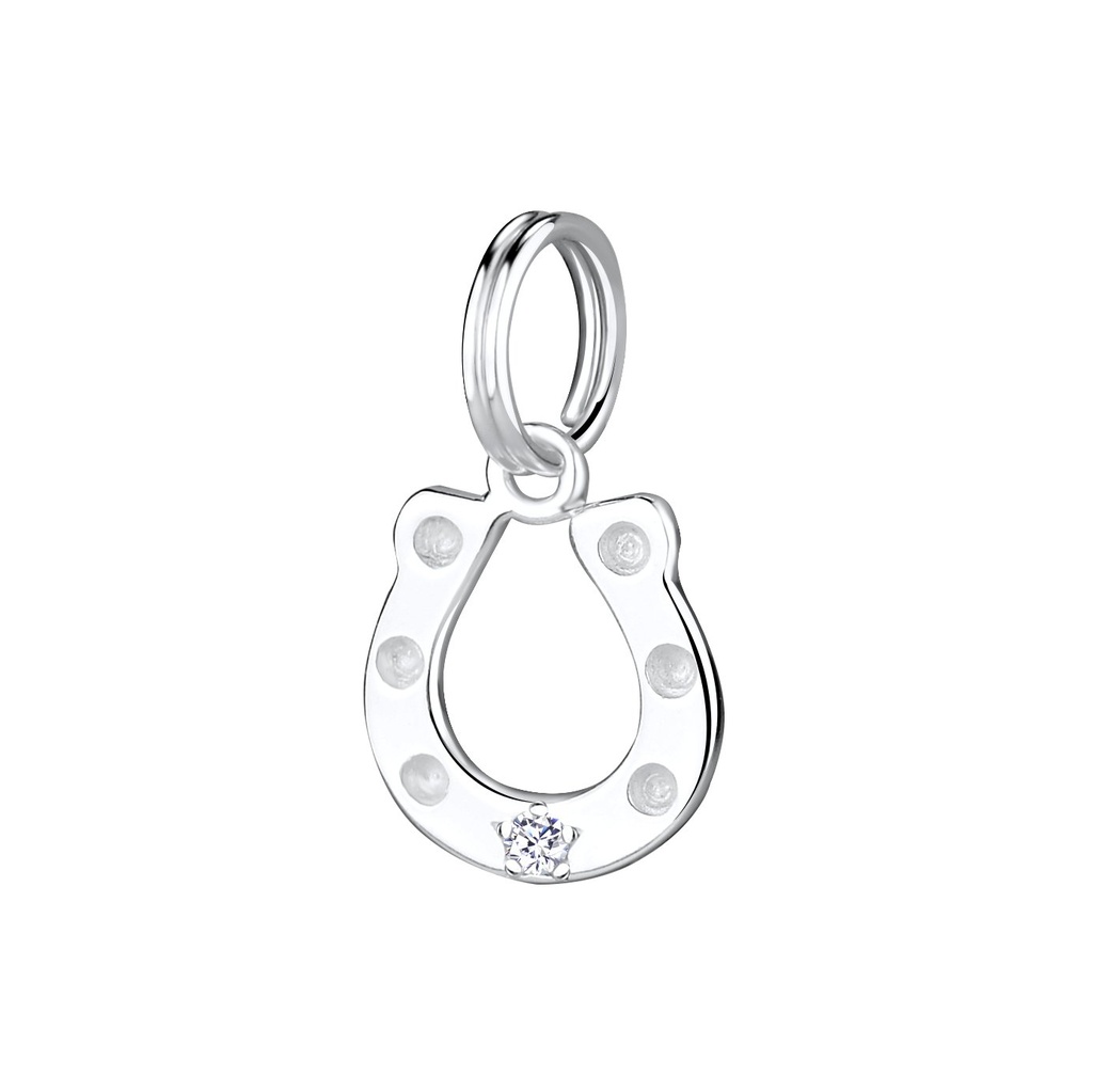 [10011863] Silver Horseshoe Pendant