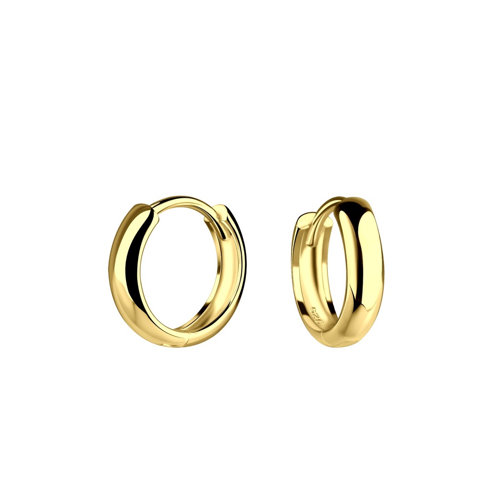 Créoles huggie en argent 10 mm