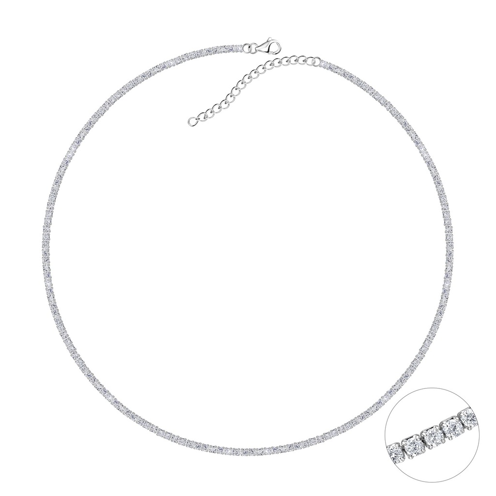Silver Tennis Necklace