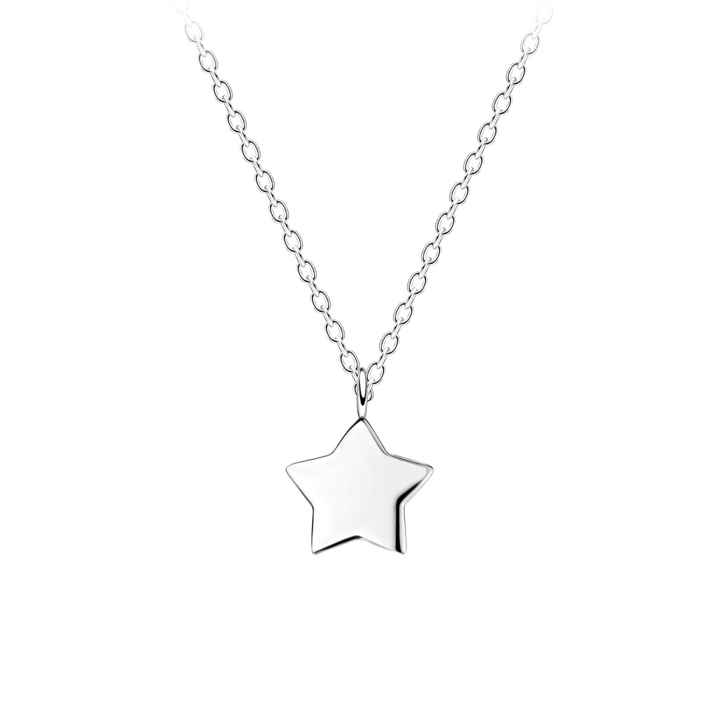 [10017526] Silver Star Necklace