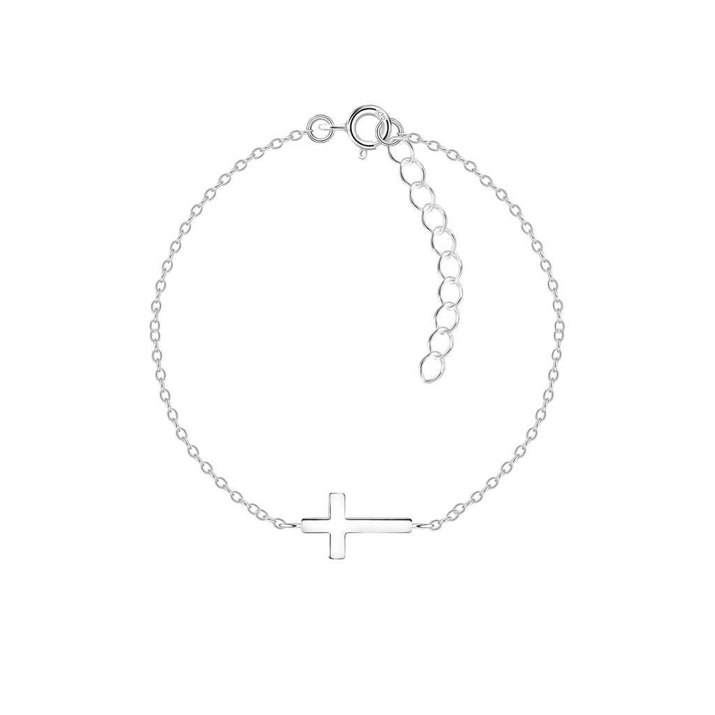 Bracelet croix en argent